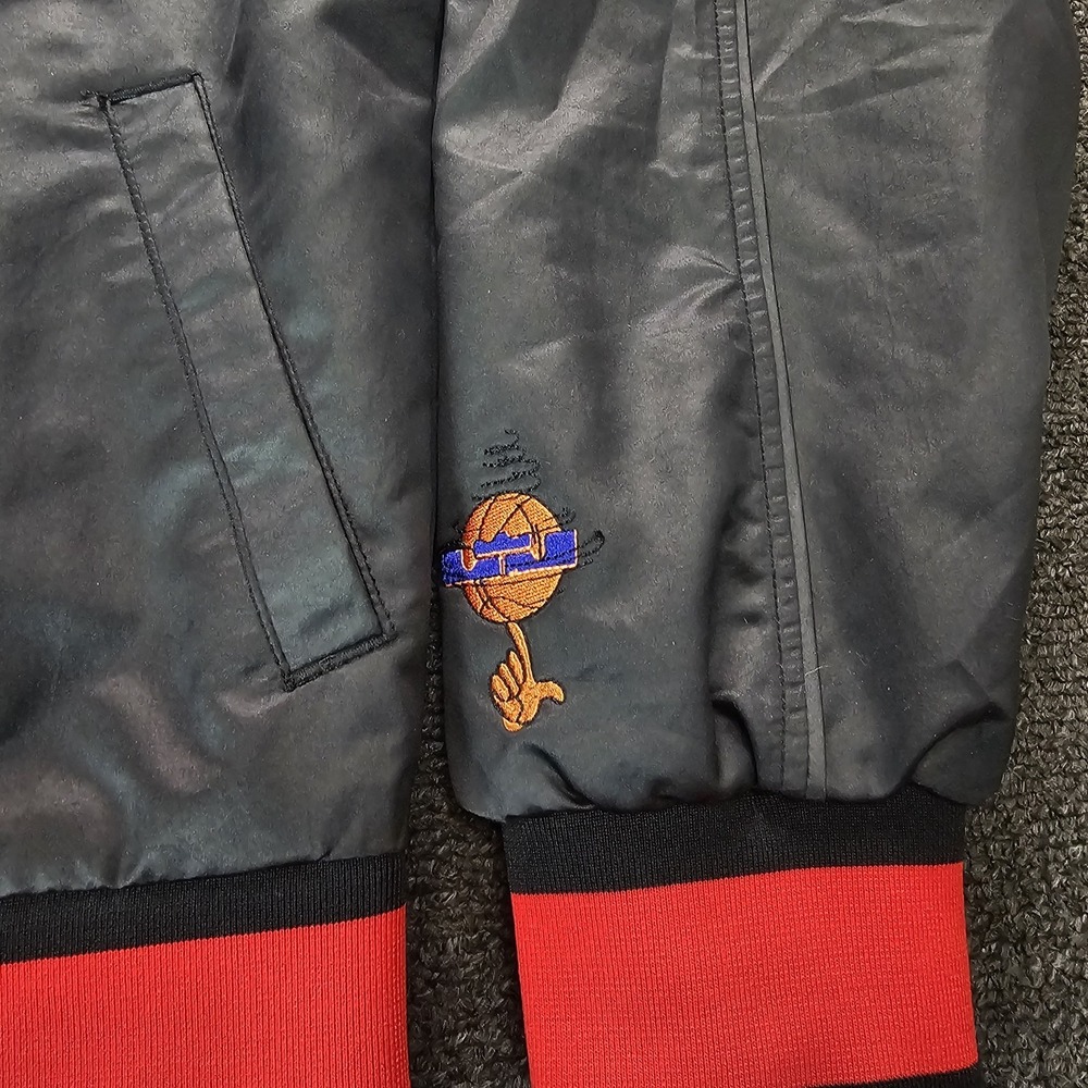 NIKE LeBron x Space Jam Looney TUNE SQUAD Bomber Jacket Mens Large DJ3891-010 - Picture 2 of 13